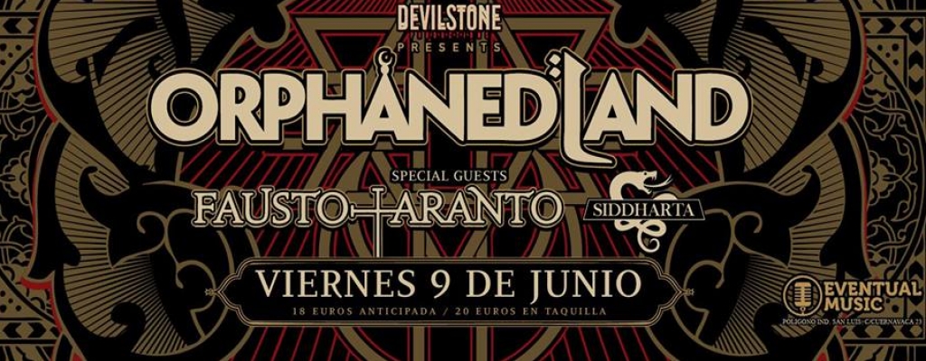 Orphaned Land + Fausto Taranto + Siddharta en MÃ¡laga
